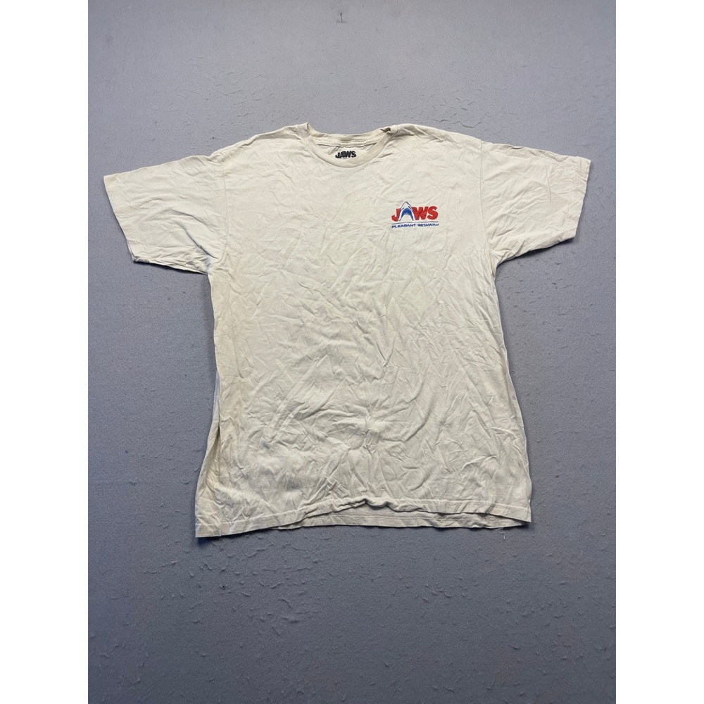 JAWS T-Shirt 100% Cotton Cream Amity Island Surf Club XL Mens